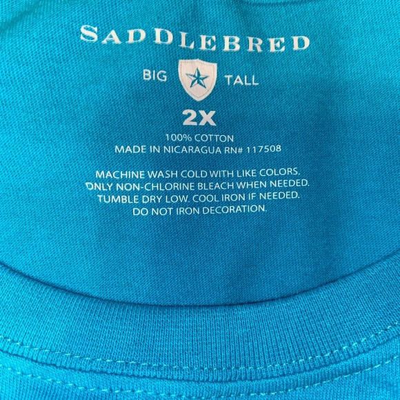 Saddlebred 2X Mens T-shirts - TWO - Picture 2 of 10